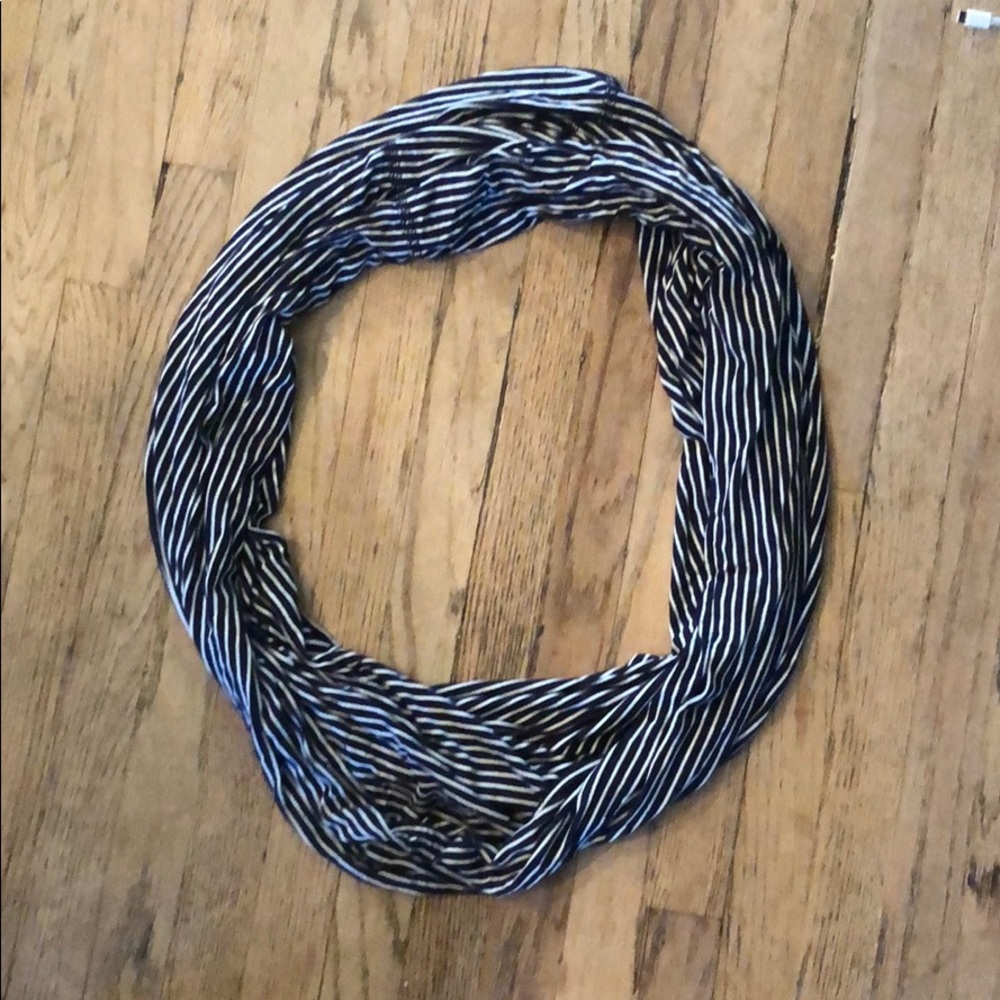 J crew striped infinity scarf